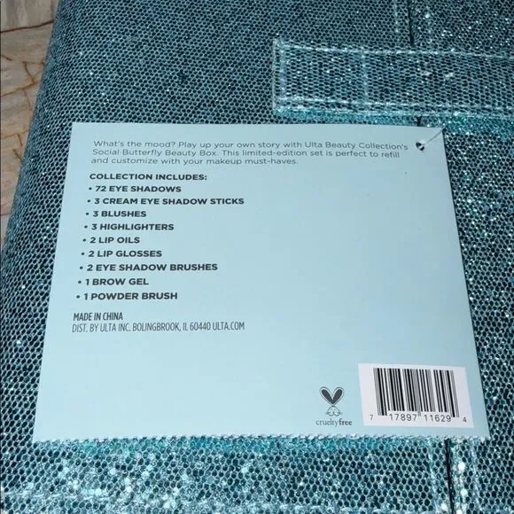 Ulta Beauty Glittery Teal Beauty Box - Picture 3 of 13